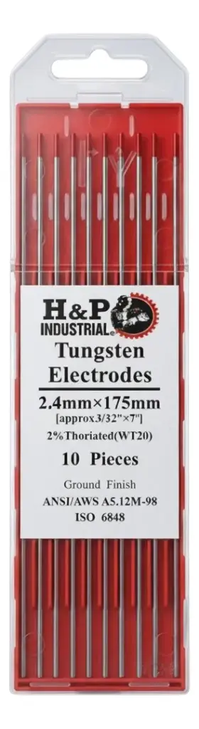Electrodo Tungsteno red WT20 24x175mm Pack 10 un HyP Industrial