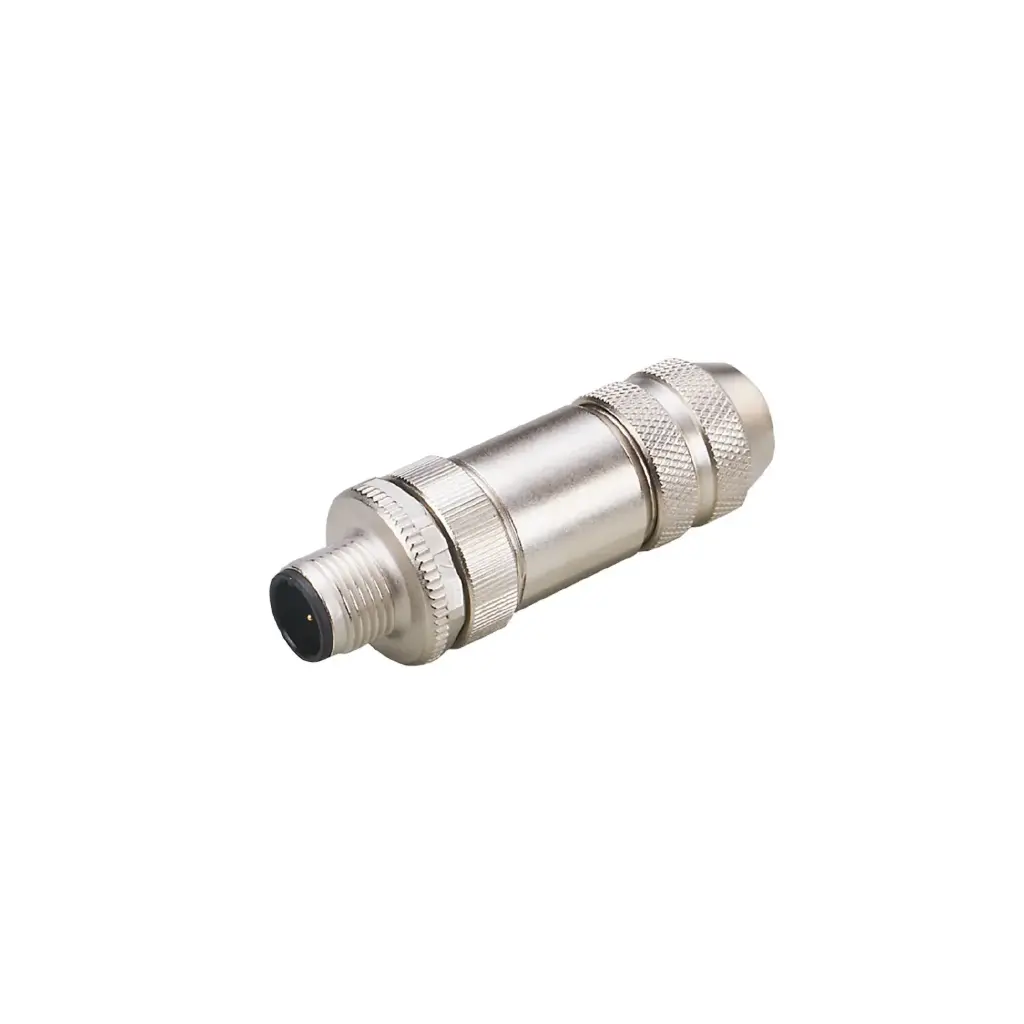 Conector M12 macho a cablear Ethernet codificación D IP67 E12289 ifm
