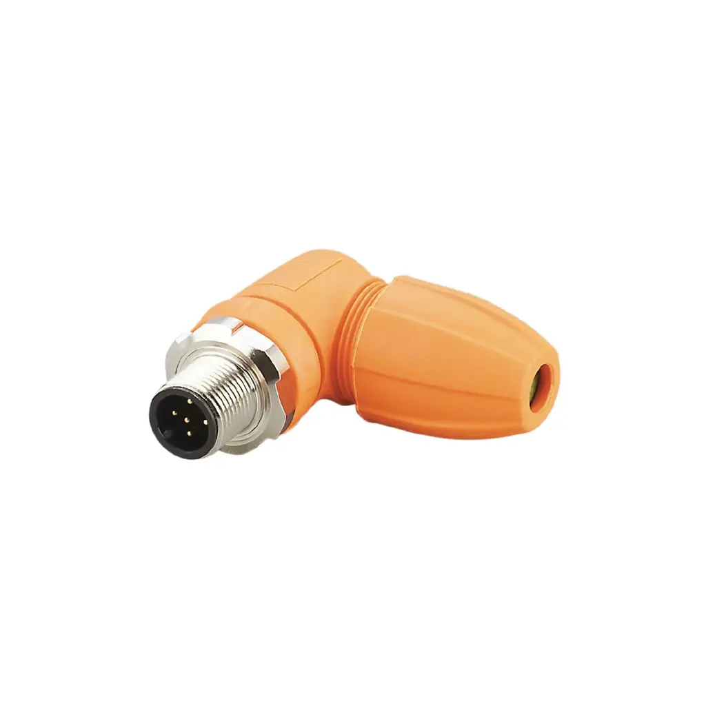 Conector M12 macho a cablear acodado 5 contactos PA 6.6 EVC817 ifm