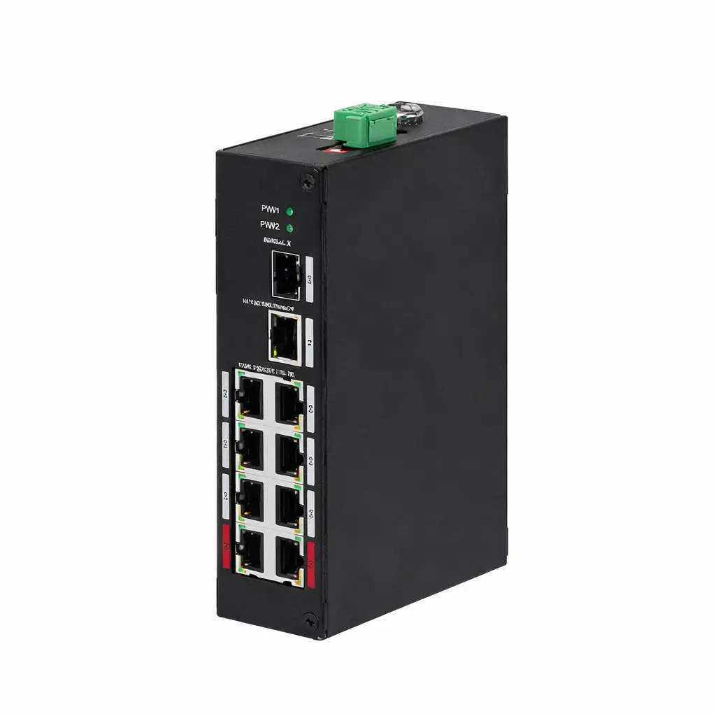 Switch PoE no gestionado 8 puertos + 2 uplink DH-PFS3110-8ET-96 Dahua