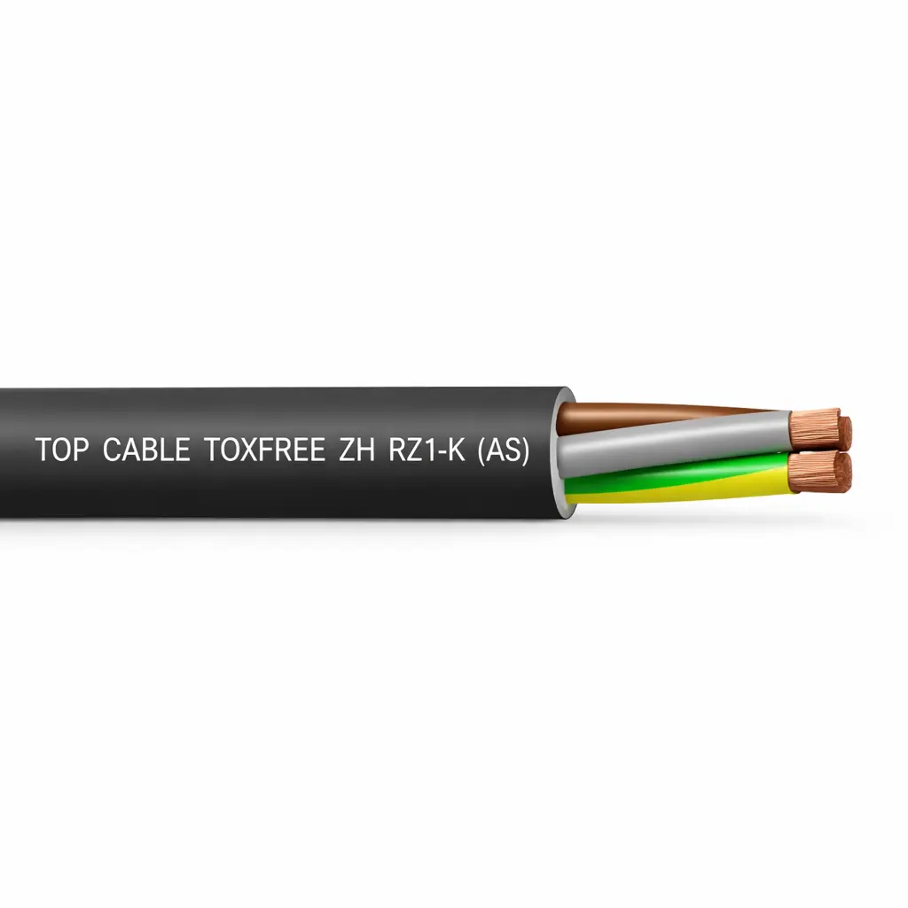 Cable LSZH negro Toxfree ZH RZ1‑K (AS) 19×1.5 mm² TopCable