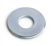 Golilla plana calibrada galvanizada 1/4" 
