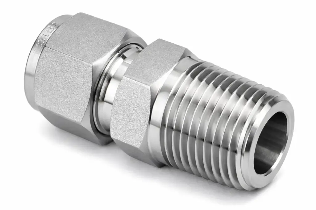 Conector recto SS316 OD 1/2" x NPTM 1/2" RM 4‑4‑316 ABAC