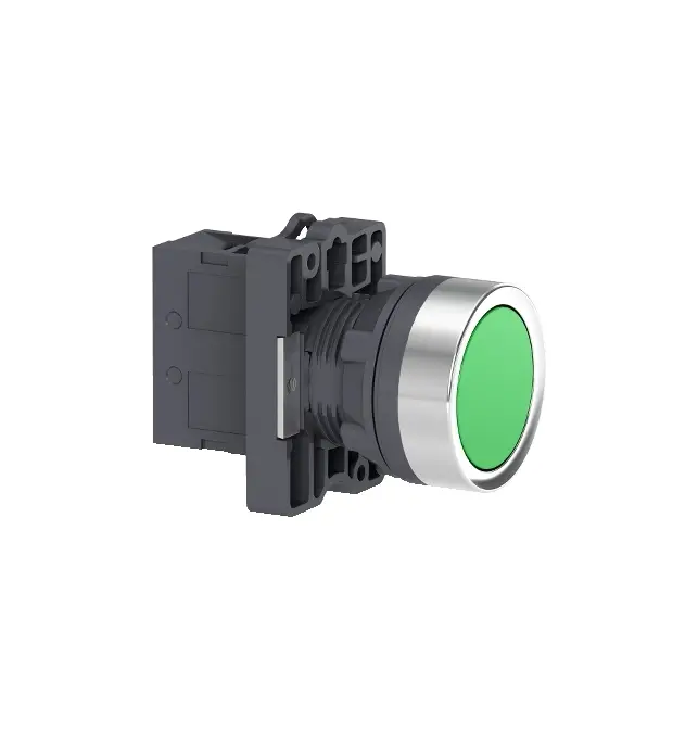 Pulsador rasante verde Ø22mm no luminoso spring return NA XA2EA31 Schneider Electric 