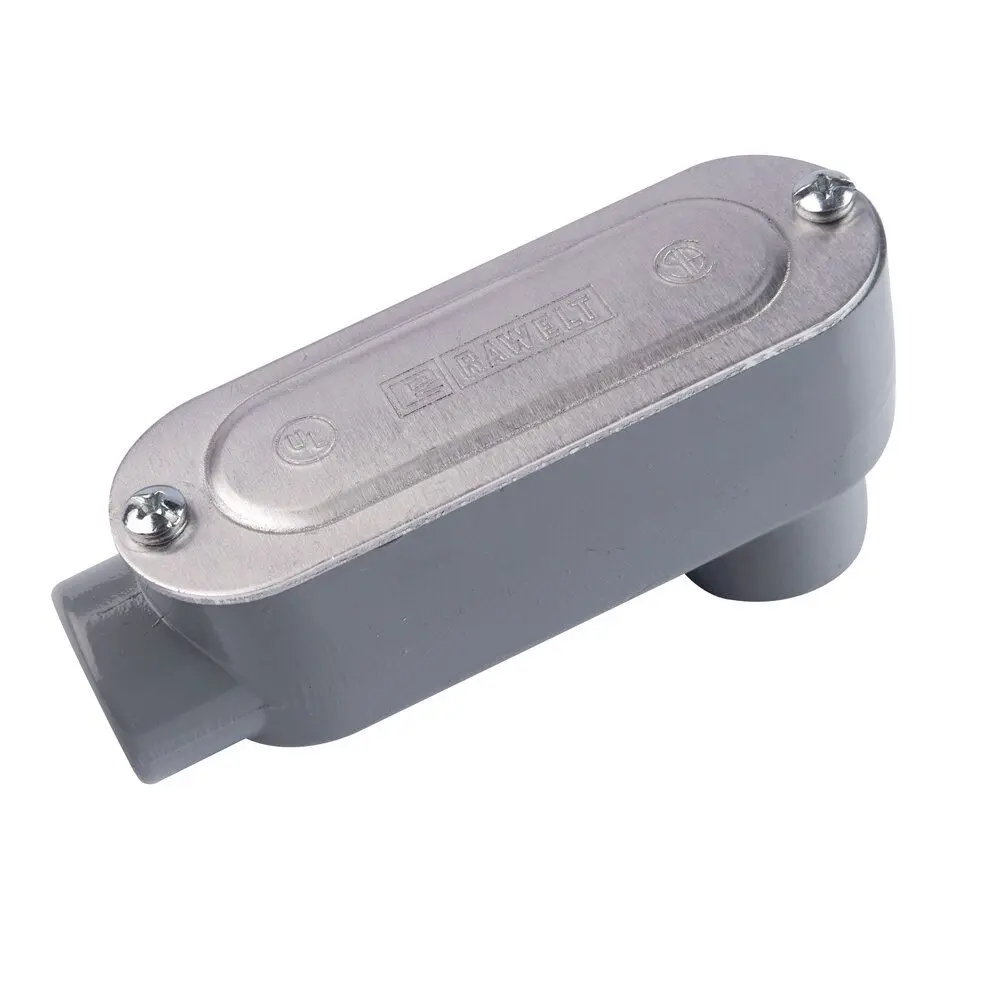 Condulet tipo LB aluminio con tapa y empaquetadura 3/4"