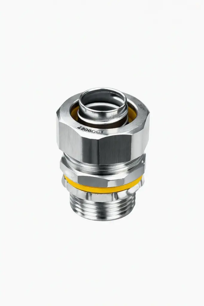 Conector recto acero inoxidable para Conduit flexible C/PVC 3/4" UL