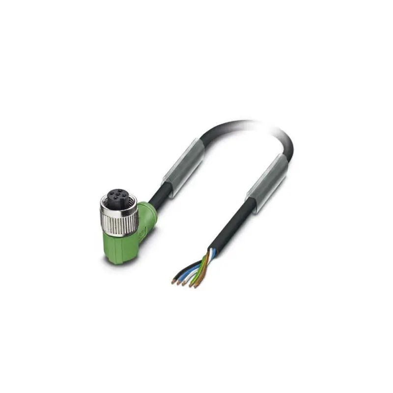 Cable para sensores/actuadores con conector curvo M12 5P 10mt SAC-5P-10,0-PVC/M12FS 1415608 Phoenix Contact 