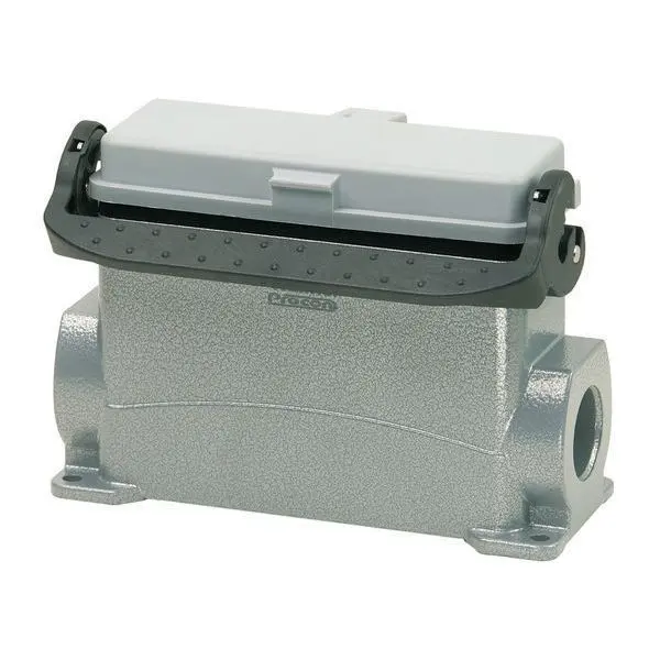 Carcasa de aluminio sobrepuesta 24P con tapa resorte 1xM32 IP65 P757608MS WALTHER