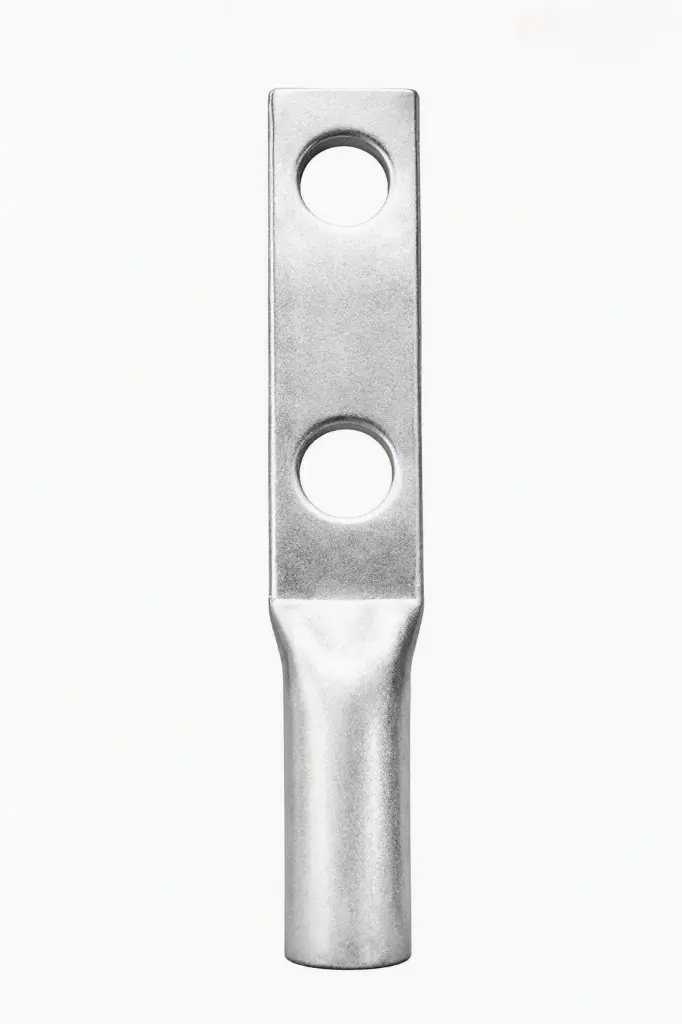 Terminal de compresion cobre estañado 2/0 AWG caño estandar 2 perforación 13.5mm