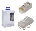 Conector RJ45 Cat6 Blindado Passante Pack 100 Piezas