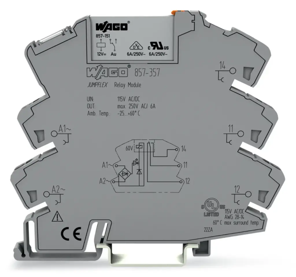Rele 2.5mm2 115 Vac/dc 1 inversor 6 A 2004‑402 Wago