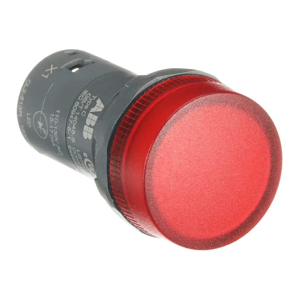 Luz piloto Led compacto 22mm rojo 110–130 Vac CL2‑513R ABB