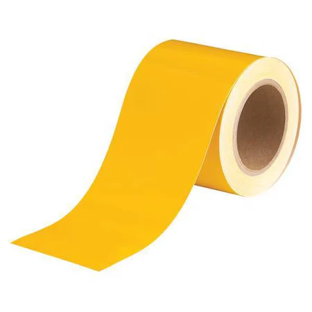 Cinta industrial de vinilo fondo amarillo 4" 36287 Brady
