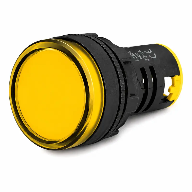 Luz piloto led amarillo 220V ⌀22mm IP40 Ekoline 