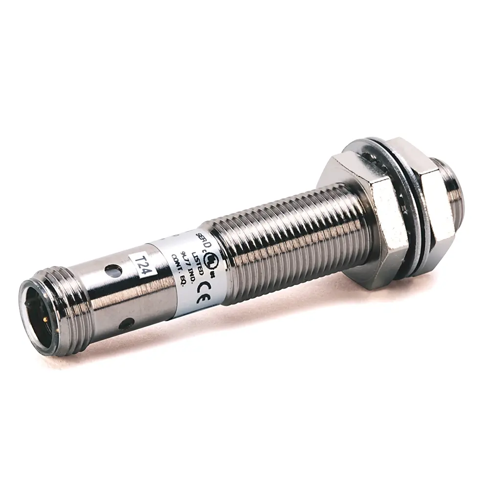 Sensor de proximidad inductivo 3 hilos, salida NO fuente PNP 10-30Vdc 872C-M6NP12-D4 Allen Bradley 