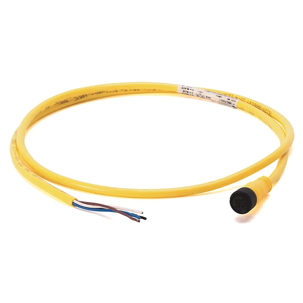 Cable con conector hembra recto 4 pines para conexion de sensores 889D-F4AC-5 Allen Bradley