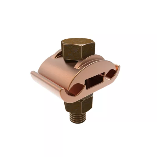 Conector mecánico cobre recubrido con estaño 2/0-250 kcmil unión 2 cables a barra 1/4” GC2929CT Burndy 