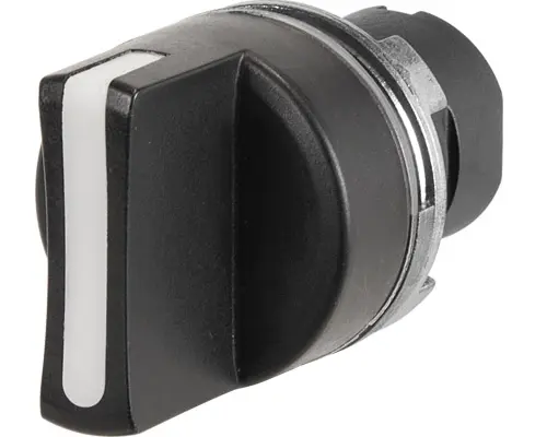 Selector de mando giratorio 2 posiciones Cam B negro Ø22 mm 020SMBN ELFIN 