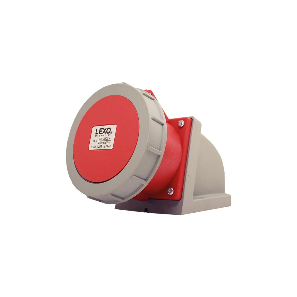 Enchufe industrial sobrepuesto hembra 380V 3P+T+N 32A IP67 5719121 Lexo