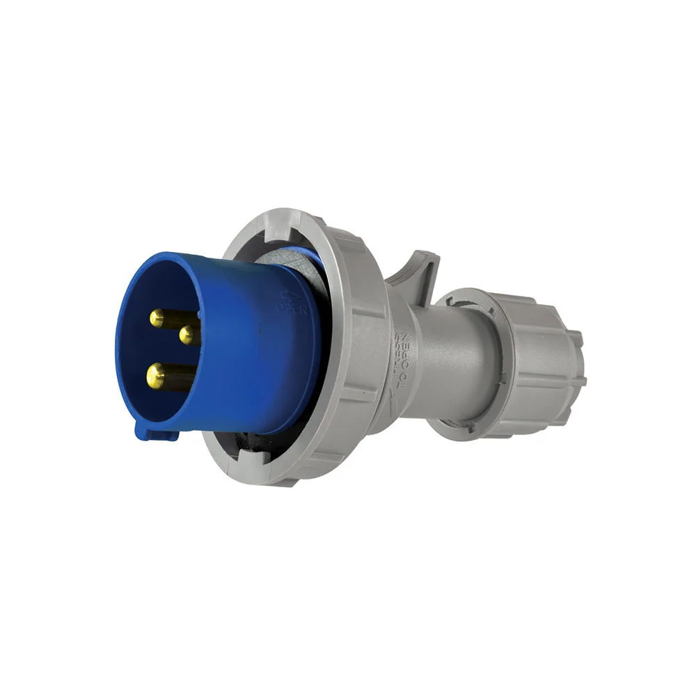 Enchufe Industrial volante macho 220V 2P + T 16A IP67 5719304 Lexo