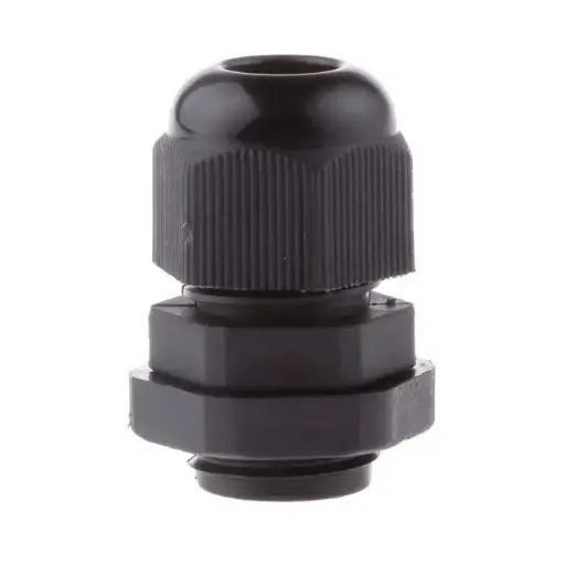 [PE-PVC-NEGRO-P09] Prensa estopa PVC negra para cable 4 a 8mm PG-09