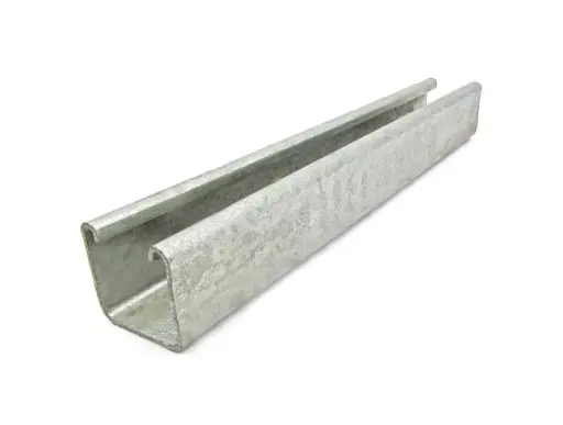[R-P1000-42x42x2.5-60M] Riel RUC P1000 unistrut galvanizado 42x42x2.5x3000mm 60 micras