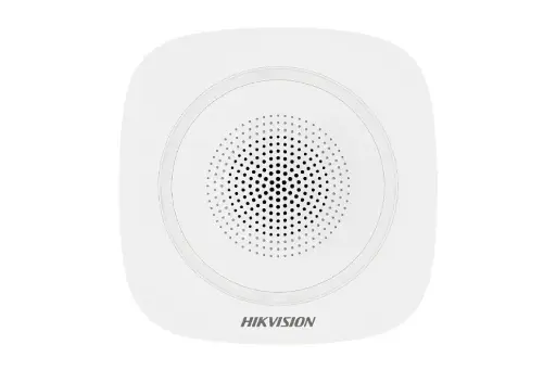Sirena interna Inalámbrica bidireccional 433 MHz Cifrado AES-128 110dB DS-PS1-I-WB HIKVISION