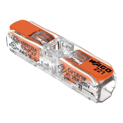 [221-2411] Conector rapido para cables 4mm2 221-2411 Wago