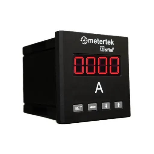 Amperimetro Digital 72x72mm AC 5A METERTEK