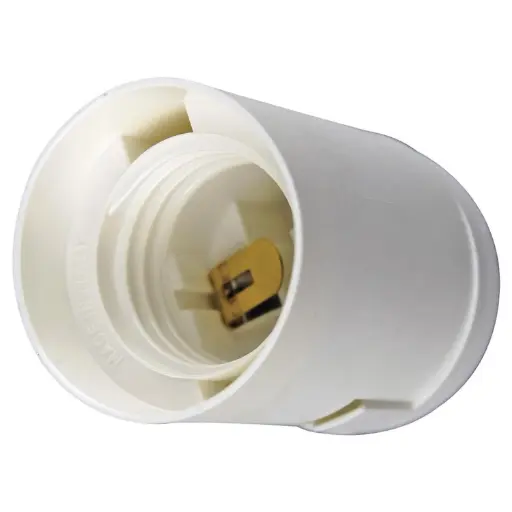[110245523] Portalampara borne tornillo E27 100w blanco Bticino