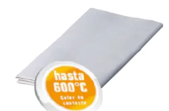 [JT650] Manta Ignifuga 600°C JT650 3x2mt con ojales Kesver