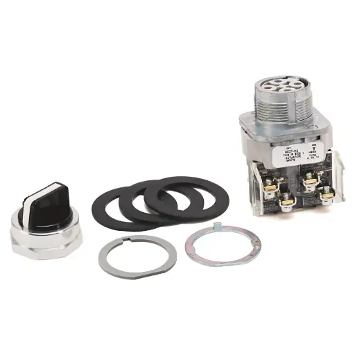 [800T-H2A] Selector de 2 posiciones 1NO+1NC negro Ø30 mm 800T-H2A ALLEN BRADLEY