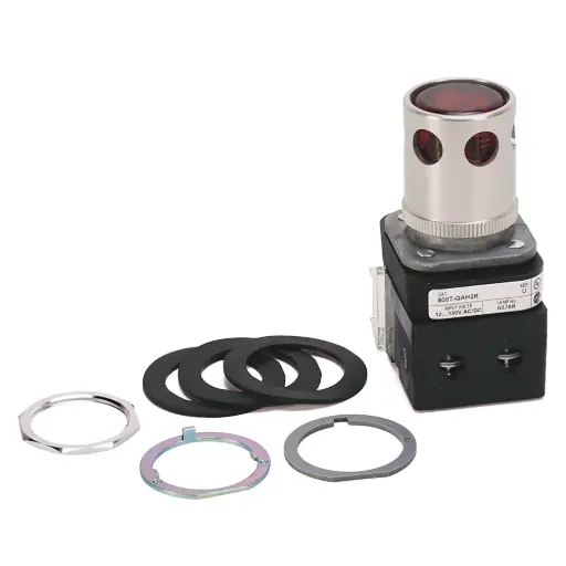 [800T-QAH2R] Pulsador luminoso rojo 12...130 Vdc-Vac LED 1NO+1NC Ø30 mm 800T-QAH2R ALLEN BRADLEY