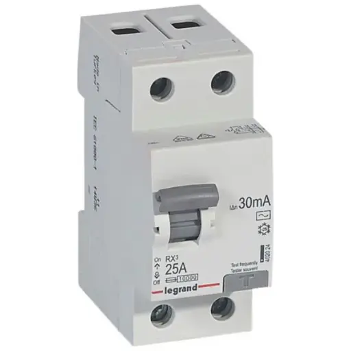 [402024] Interruptor diferencial RCCB RX3 - 2P 25A 6kA 30mA Tipo AC 402024 LEGRAND