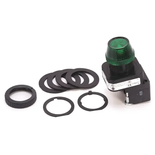 [800H-QRH2G] Luz piloto led verde 30 mm 12...130 Vac-Vdc 800H-QRH2G ALLEN BRADLEY