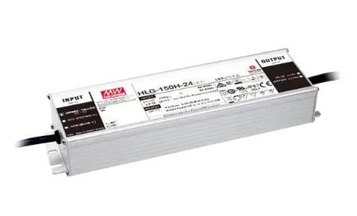 [HLG-150H-24] Controlador LED metalico 150W Constante Voltaje/Constante Corriente IP65/IP67 HLG-150H-24 Mean Well
