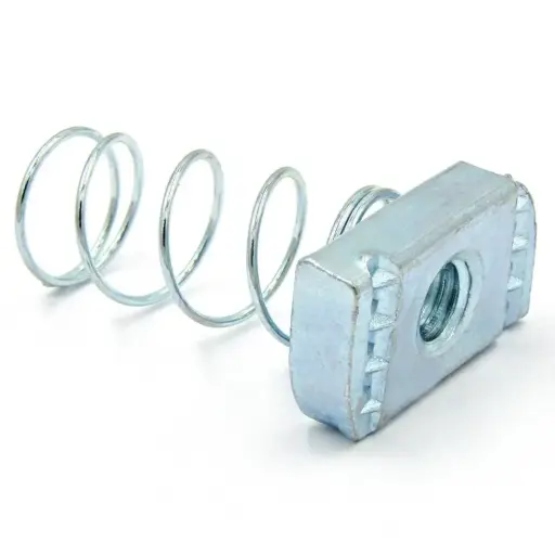 Tuerca con resorte galvanizada 1/4"