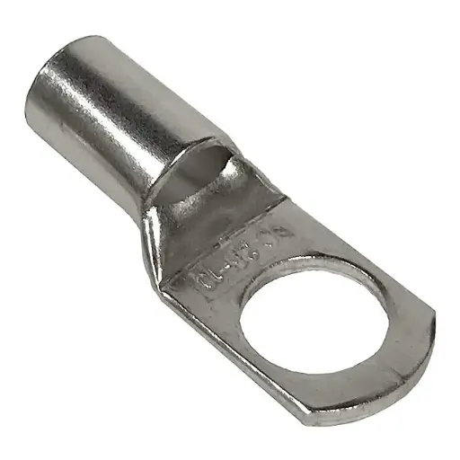 [TCCE-6AWG-1P5/16C] Terminal de compresion cobre niquelado 6 AWG caño corto 1 perforación 5/16"