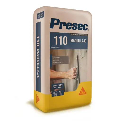 [PRESEC110] Mortero para maquillaje 110 Presec saco 25kg Sika