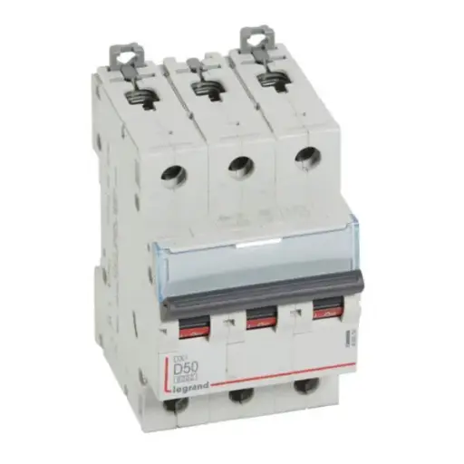 [407857] Interruptor termomagnetico DX³ 3P 10A 10kA Curva C 407857 LEGRAND