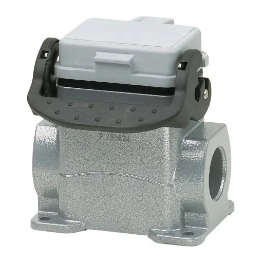 [P711606MS] Carcasa de aluminio sobrepuesta 6P con tapa resorte 1xM20 IP65 P711606MS WALTHER