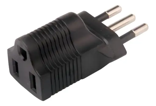 [AEA-3P-250] Adaptador de enchufe americano 3 polos 10A 250V