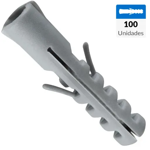 [tp6mm] Tarugo plastico 6mm bolsa 100und