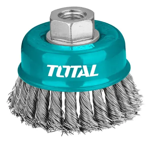 [TAC32041] Grata copa acero 100mm (4") rosca M14 alambre 0,5mm - TAC32041 TOTAL