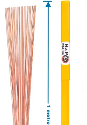 [AT-ER70S-6] Aporte TIG ER70S-6 acero al carbono 1kg 1/16" HyP Industrial