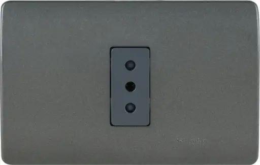 [MWD130347616] Enchufe hembra simple domiciliario 250V 2P+T 10A humo IP20  Schneider Electric