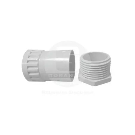 [TTPVCLG20MM] Terminal para tuberia de PVC rigida libre de halogenos 20mm gris 