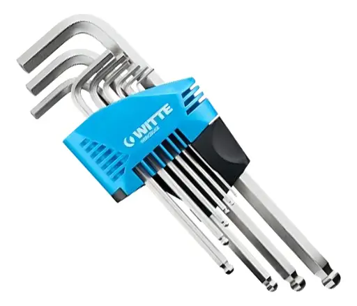 [45031] Juego de llaves Allen 9 Pzs 1.5-10mm 45031 Witte