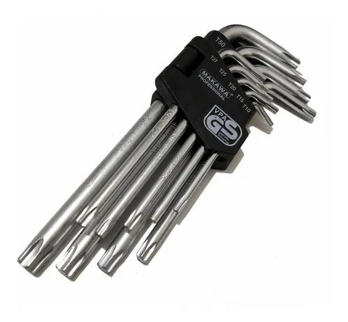 Juego de llaves Torx estrella 9 Pzs Makawa