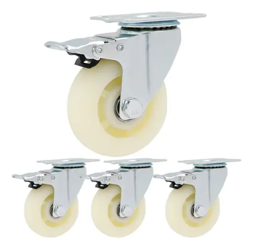 [P4RGF-3] Pack 4 Ruedas Giratorias con Freno 3 Industrial